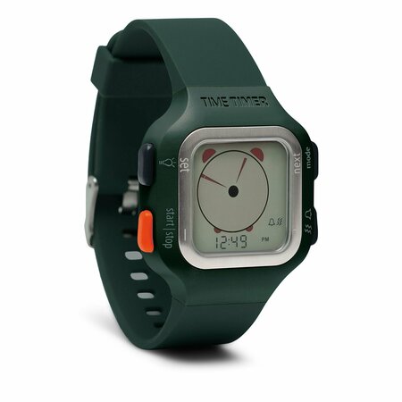 TIME TIMER Time Timer Watch, Large, Sequoia Green TTW8AB-LRG-W